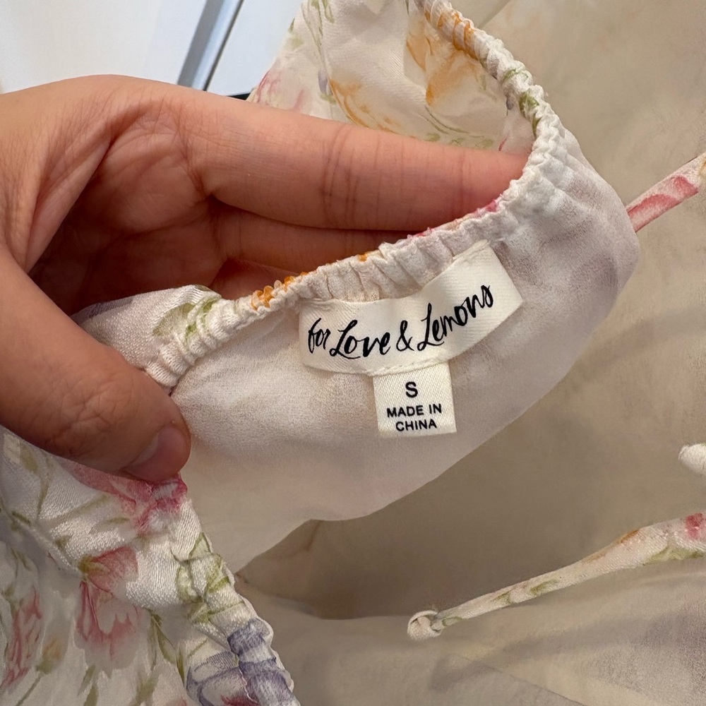 For Love And Lemons Floral Mini Dress - Picture 6 of 7